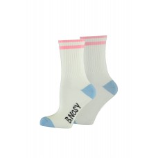 Girls short socks with stripes Y202-5932